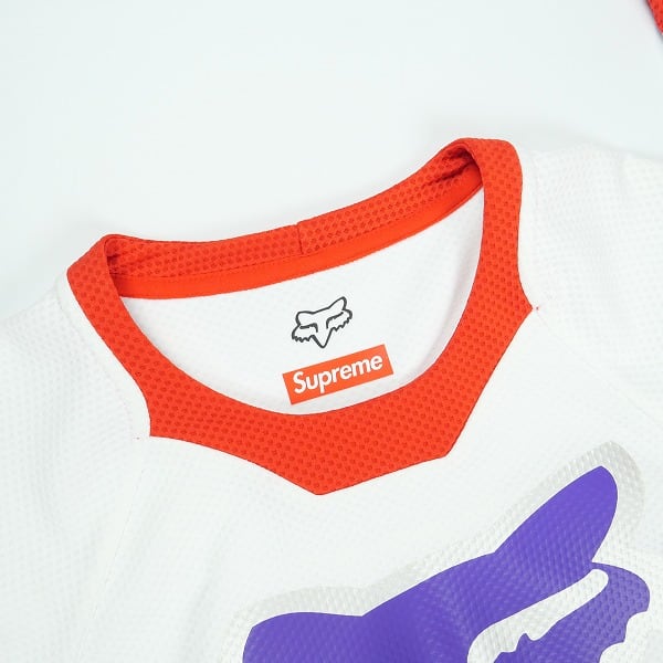 シュプリーム　Supreme Fox コラボ ジャージ 赤/白 Mサイズ シュプリーム Supreme Fox コラボ ジャージ 赤/白 Mサイズ