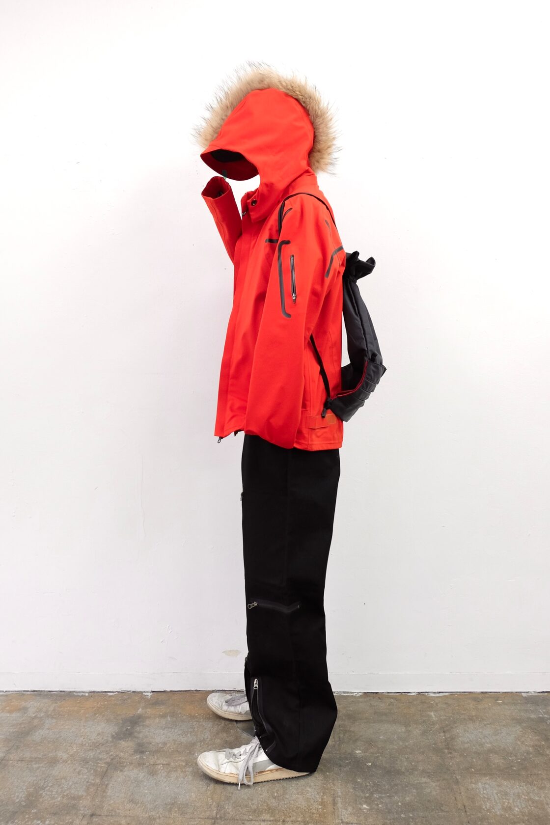 2000s MARITHE FRANCOIS GIRBAUD mohawk fur shell jacket | PAY ID