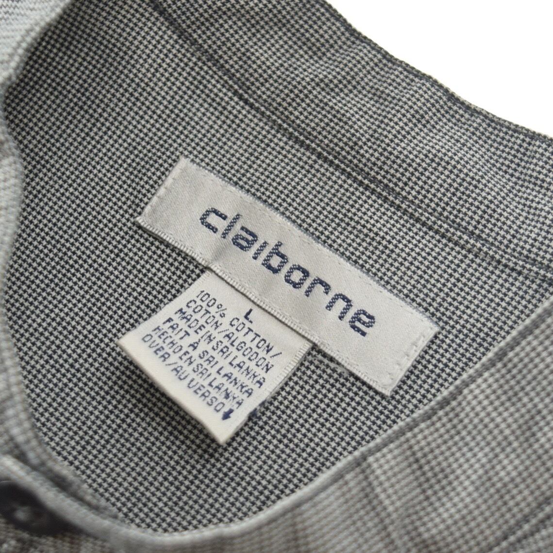 1990's claiborne Band Collar Design Shirt / 90年代 ヴィンテージ