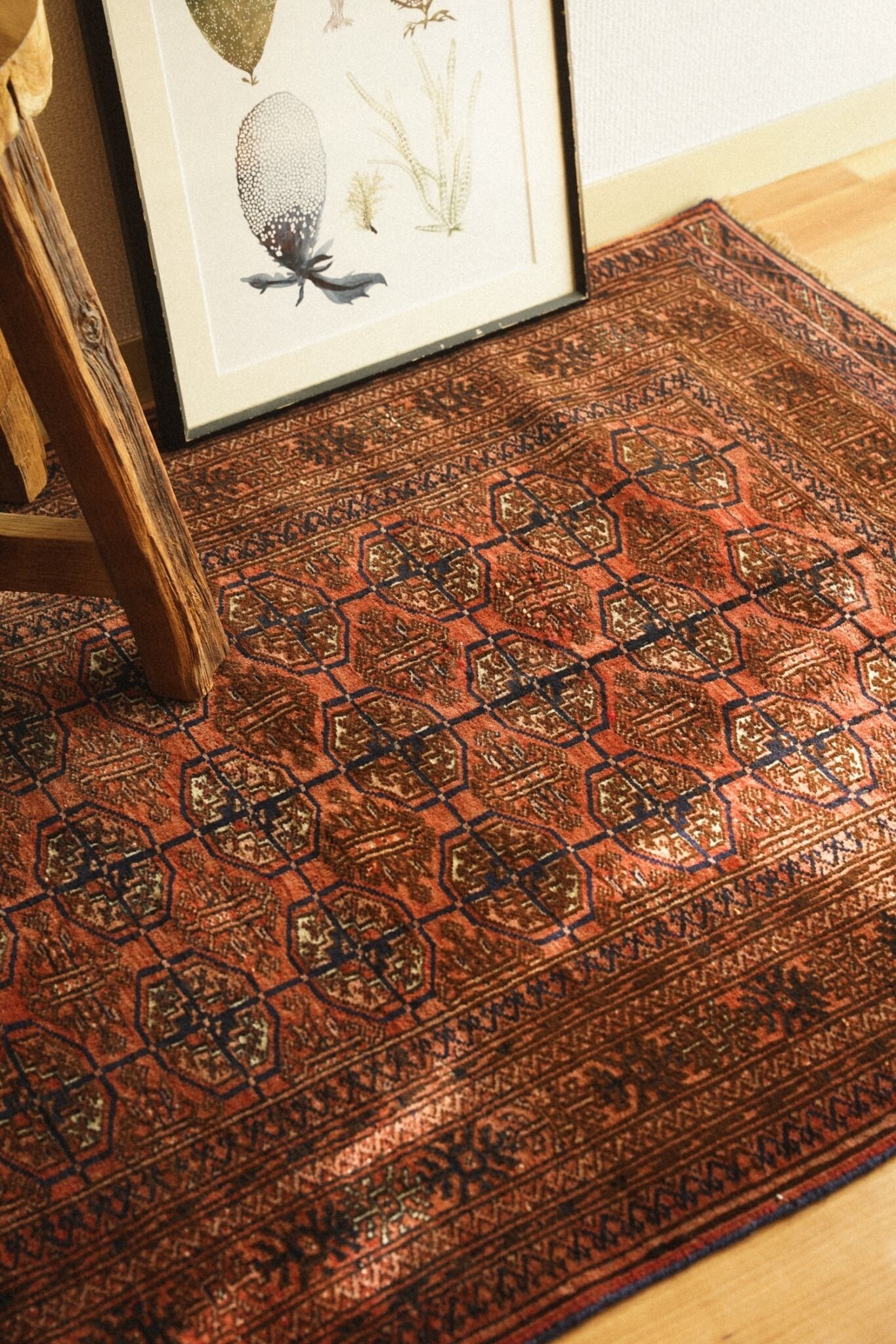 1560-Vintage Turkmen rug