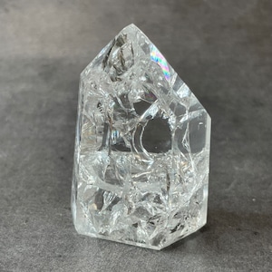 ブラジル　ミナスジェライス州産♦︎cracked quartz クラックドクォーツ|point ポイント|天然石　パワーストーン　鉱物　gem stone