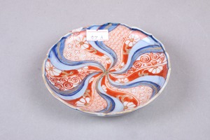 カケ ×２ 伊万里焼 色絵 捻り文 綾花 小皿 A アウトレット