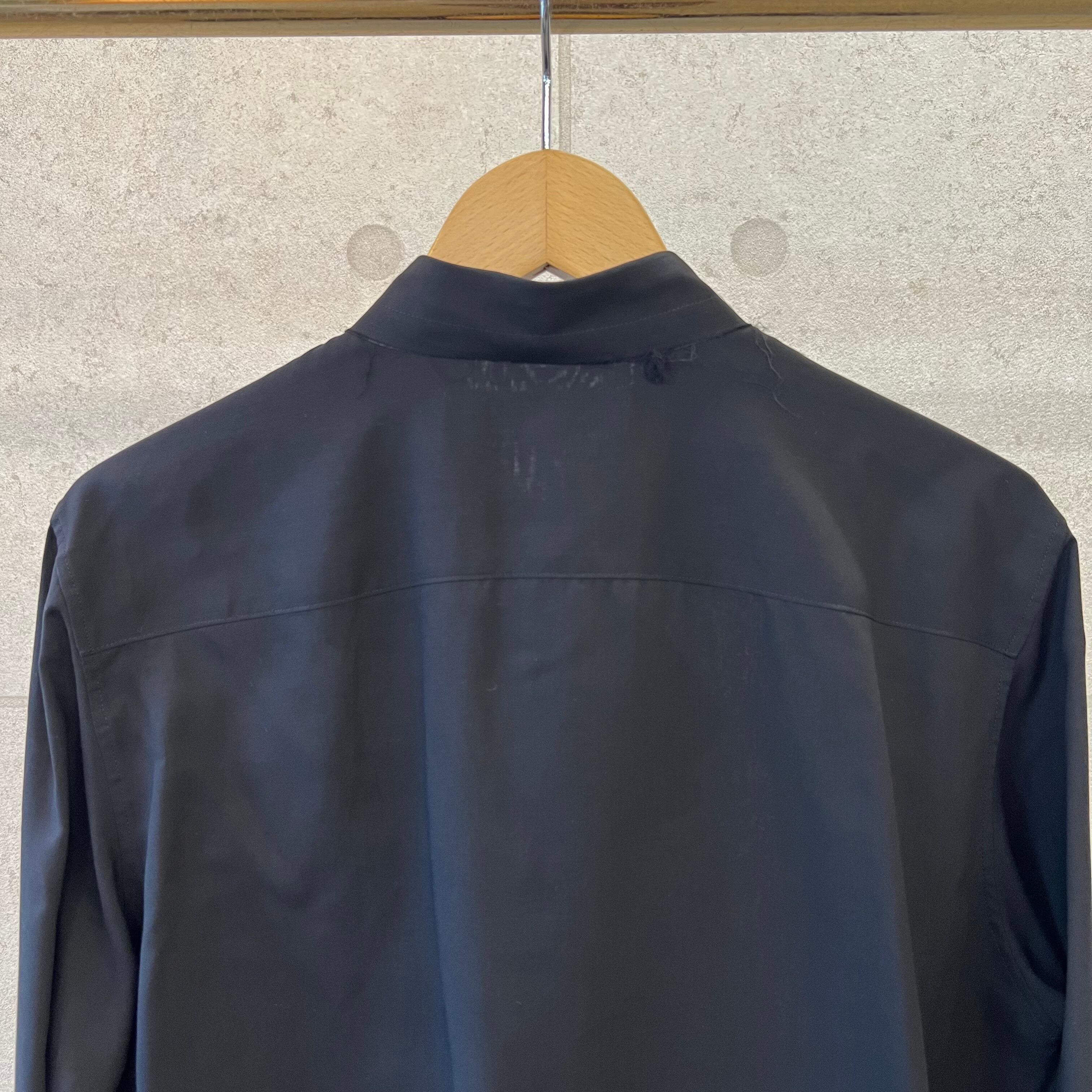 sulvam – 左前タックレーヨンシャツ (BLACK) | Savvy（大分市セレクト