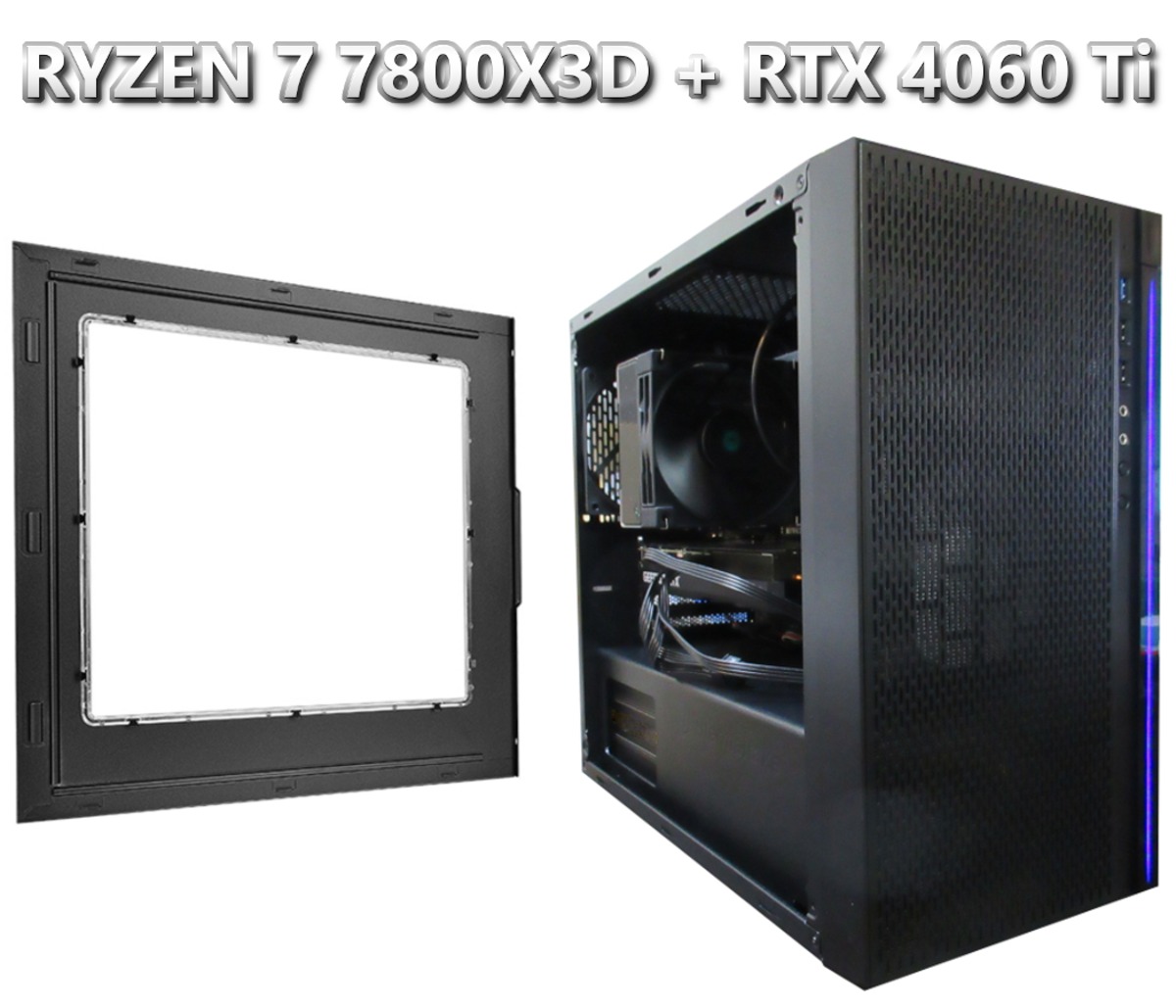 ゲーム最強RYZEN搭載ゲーミングパソコン Ryzen 7 7800X3D / RTX4060Ti 