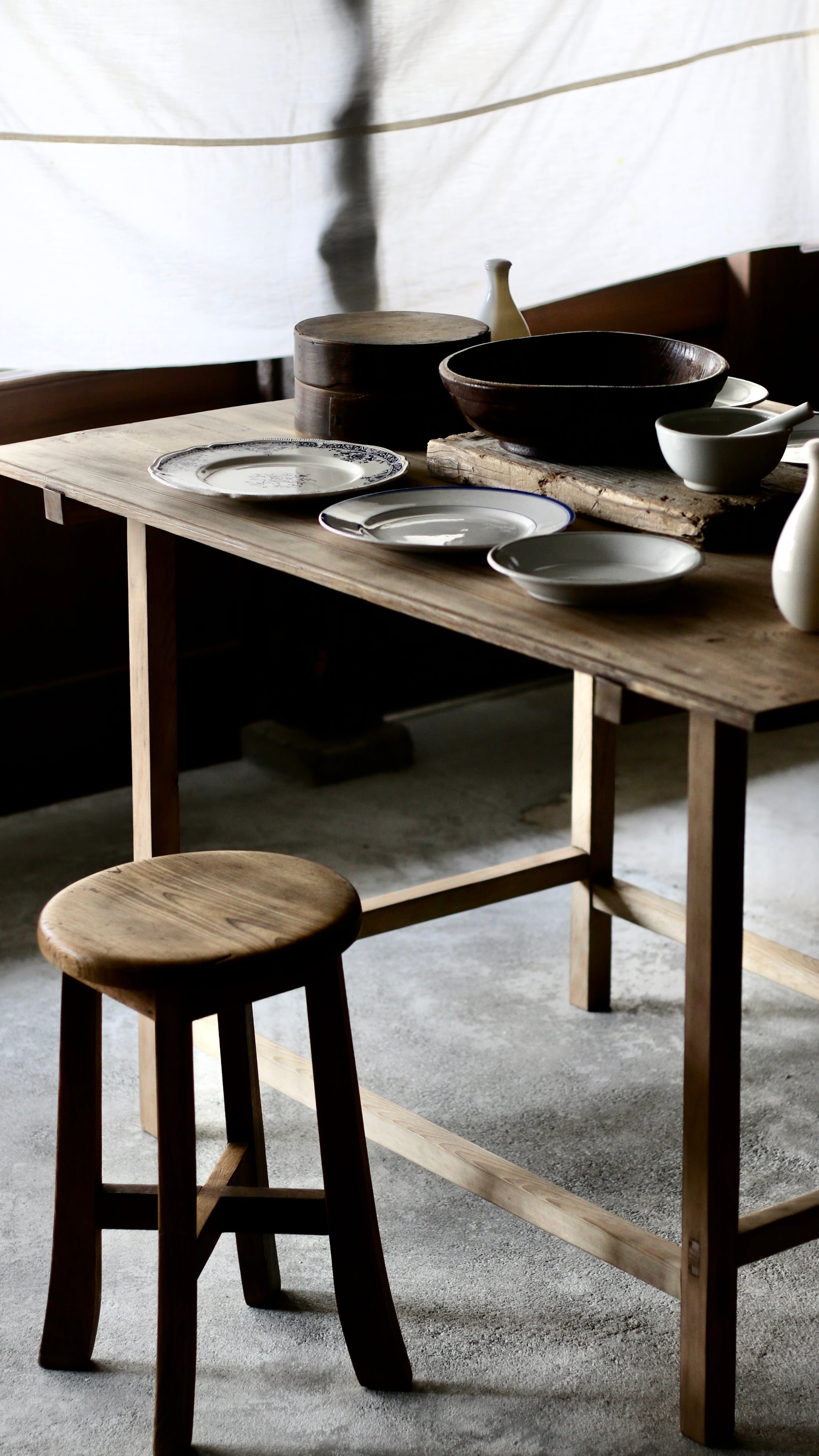 作業台《古家具 展示台 テーブル》 | Rem Remake Furniture