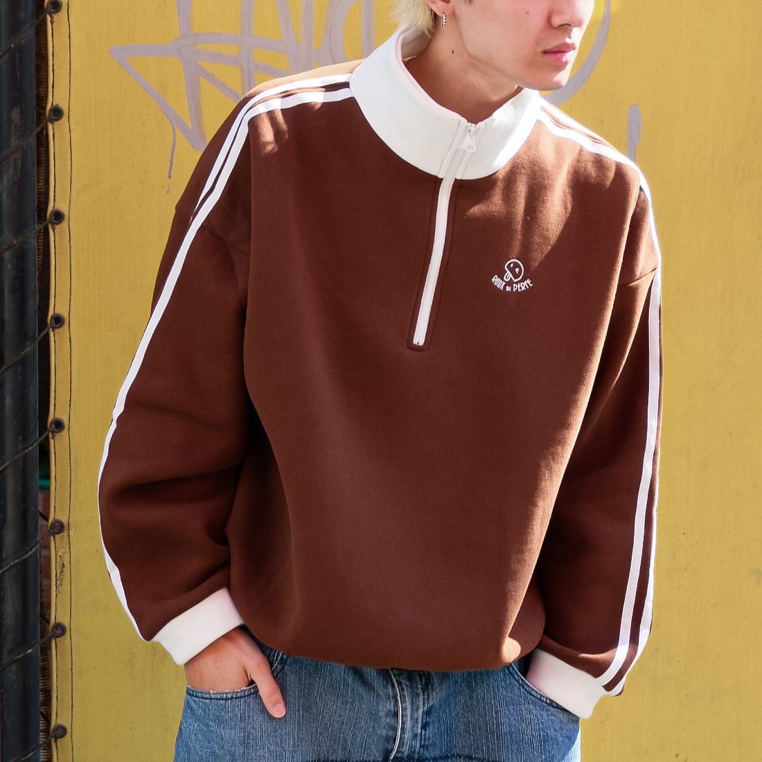 裏起毛ハーフジッププルオーバー | ROUX DI PERFE INTERNAZIONALE ルゥ