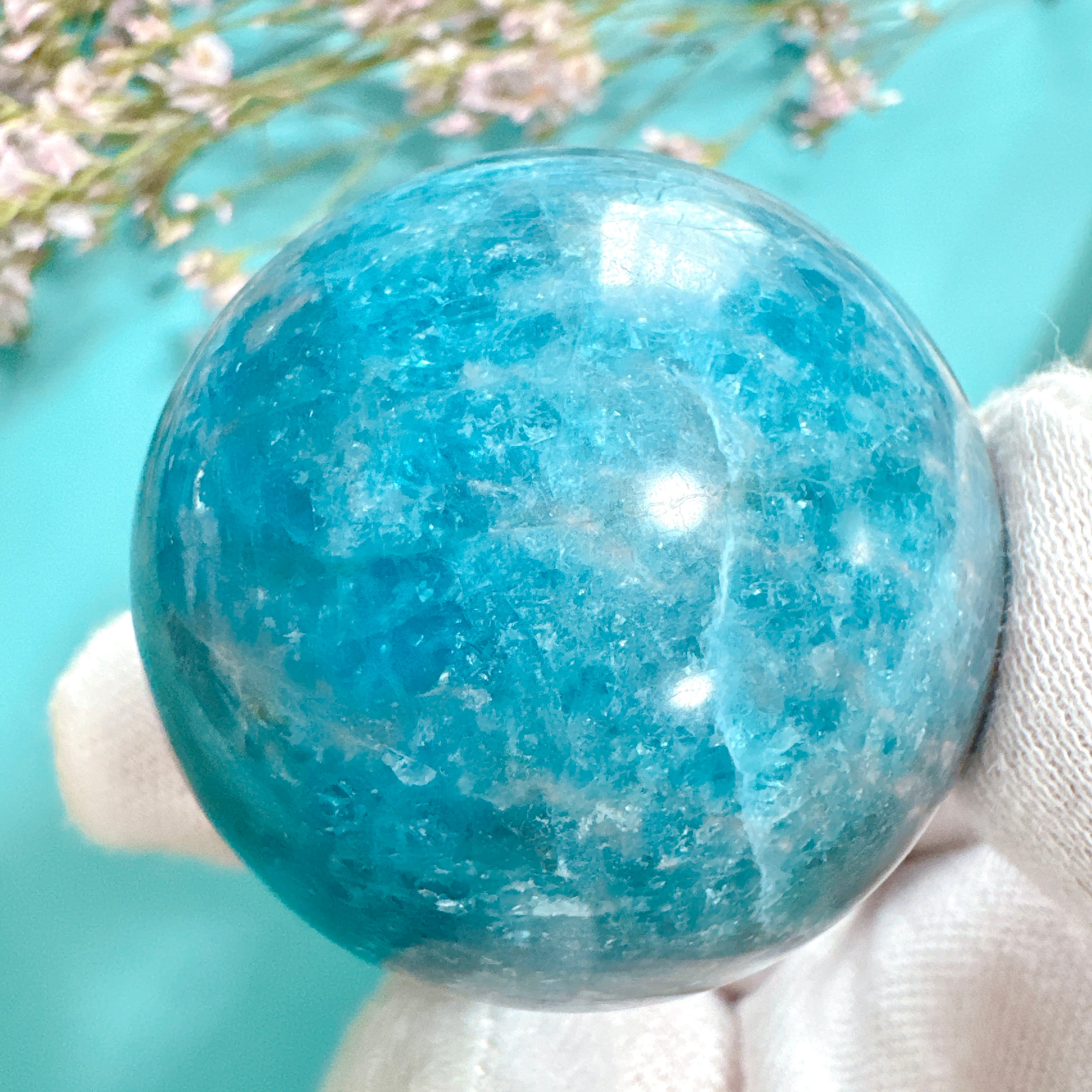 アパタイト スフィア 丸玉 天然石 | Rinolis-interior stones 天然石