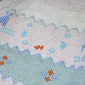 design embroidery southwestern pattern knit