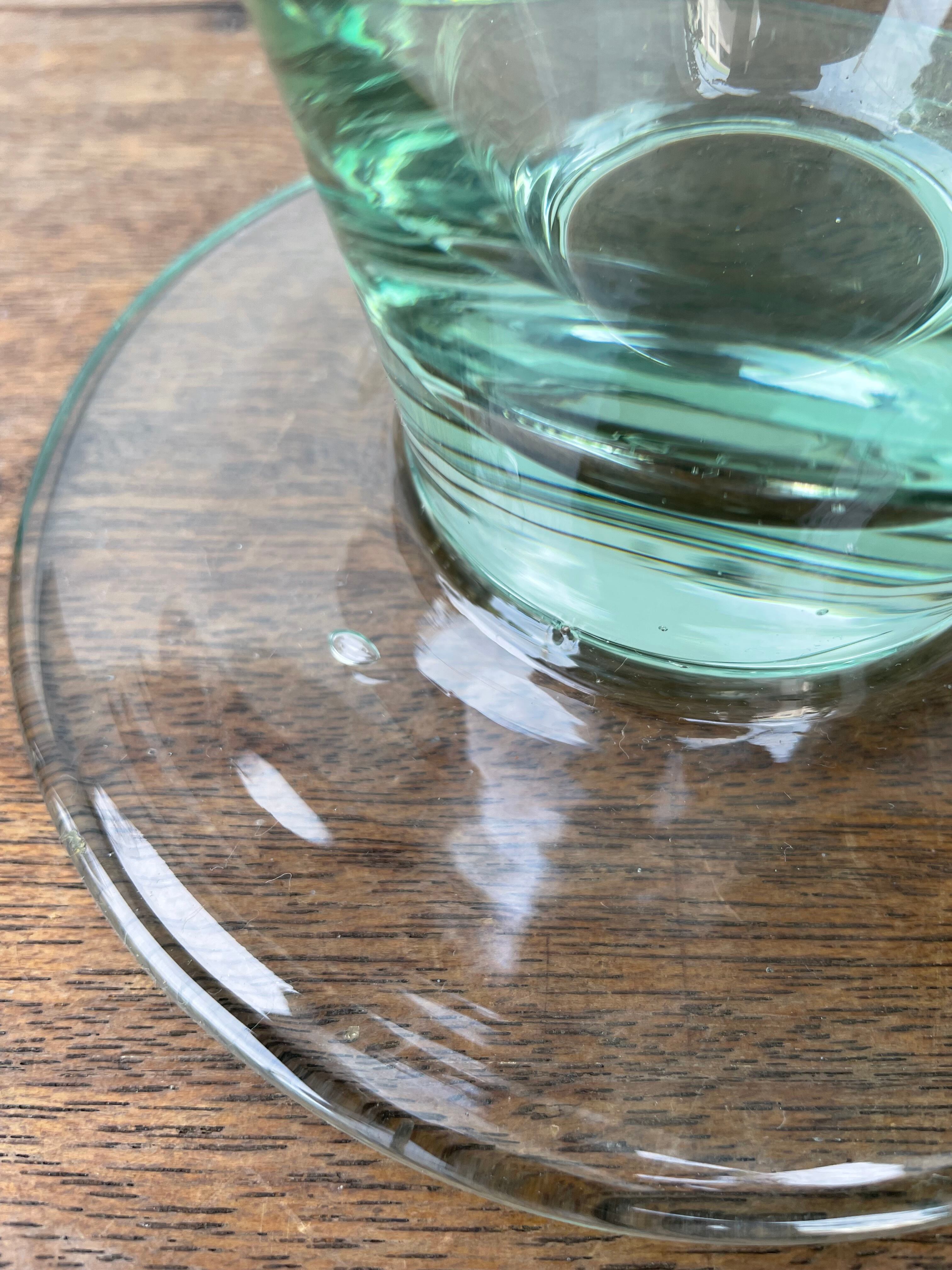 ヴィンテージ ガラス アイスコーン 花瓶