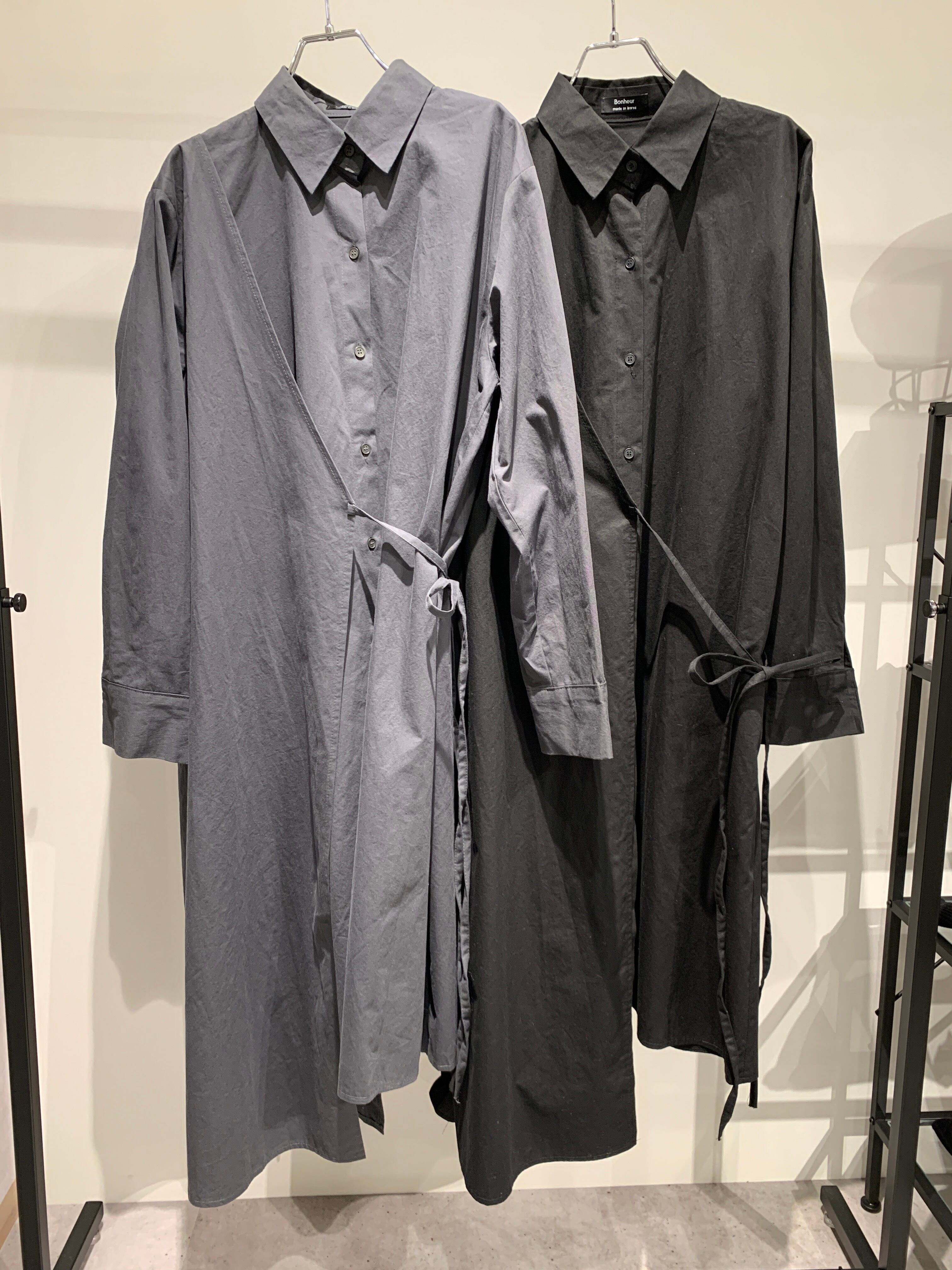 asymmetry shirt one-piece