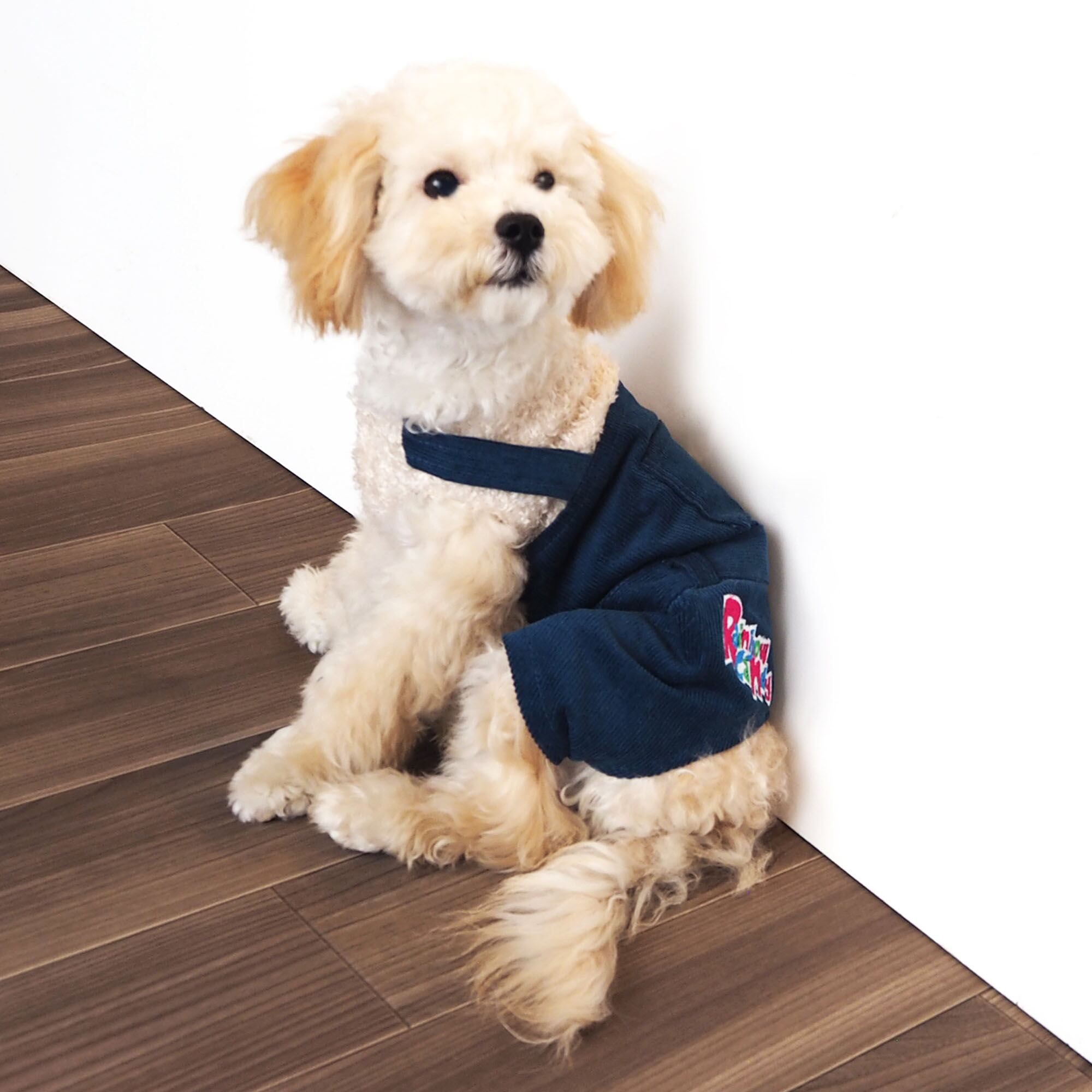 【ドッグウェア】 キャンディオーバーオール レッド/ブルー