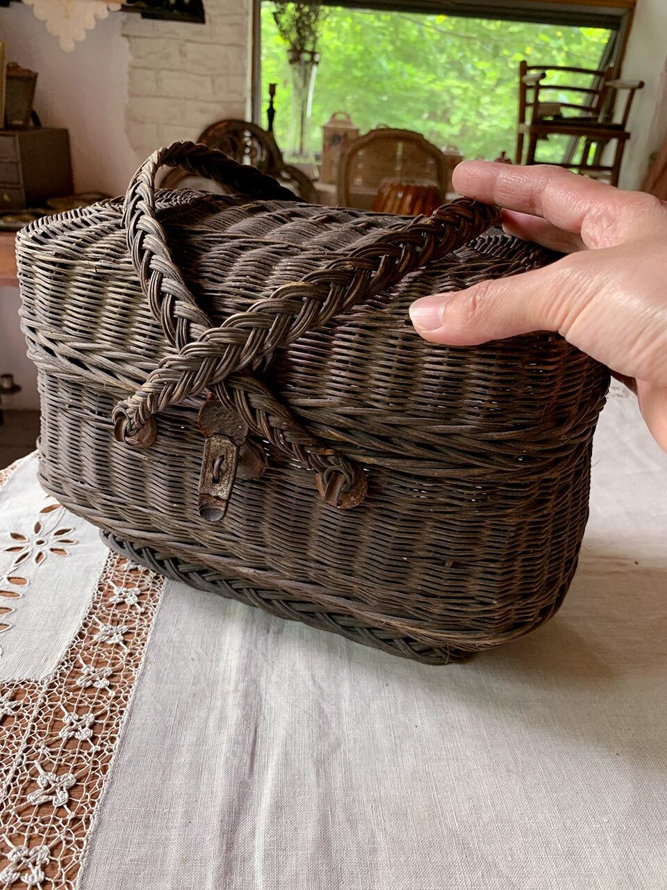 黒パニエ スクエア型 | Brocante de La Cocotte （フランス