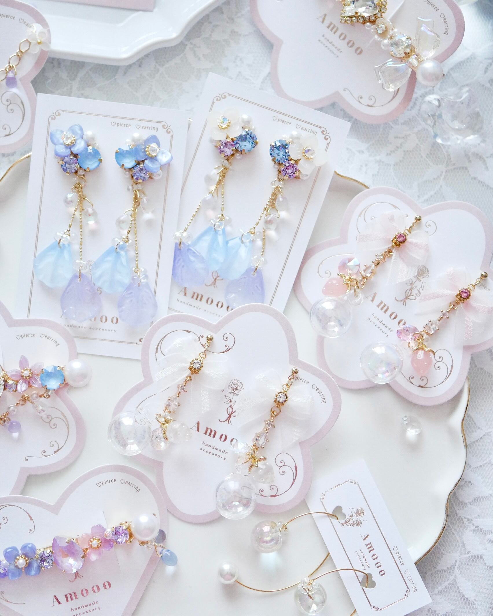 tomoさん agete クリスタル ドロップ型ピアスチャーム tomoさん様専用 agete クリスタル ドロップ型ピアスチャーム