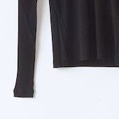AURALEE/オーラリー・SUPER HIGH GAUGE SHEER RIB TURTLE NECK L/S TEE