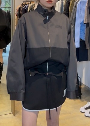 【26SS】MM6 エムエムシックス / ミラード ツートーン ジップジャケット