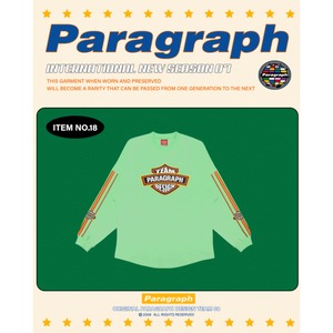 [PARAGRAPH] Team sleeve line long sleeve t-shirt 正規品 韓国ブランド 韓国ファッション 韓国代行 長袖 ロングTシャツ