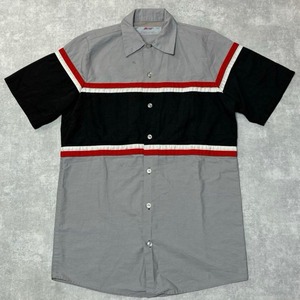 70-80s RED KAP ワークシャツ USA製 グレー 切り替え