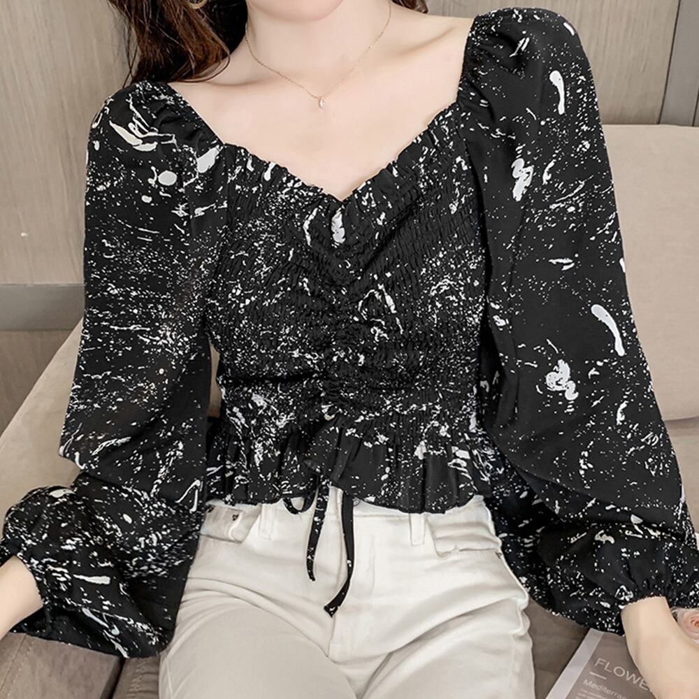 【ヘルシーな肌魅せができる★オフショルダートップス】オフショルダーブラウス2カラー