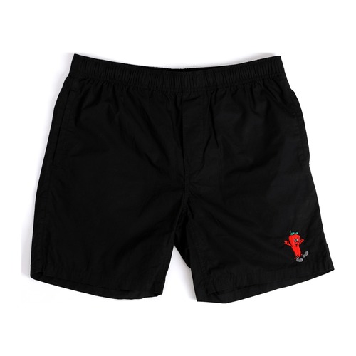 One Family / Cotton Shorts / Red Chili / Black / 32 (inch)
