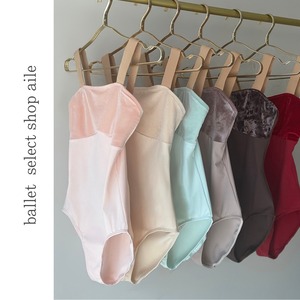 ベルベットバイカラーレオタード6色展開 A0059