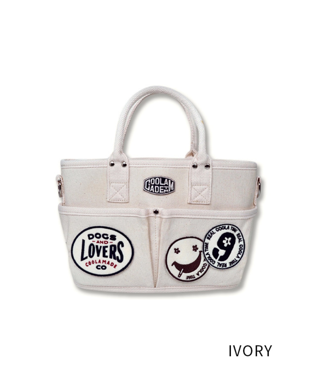 【直営限定ITEM】-TYPE D- パッチコンパクト3wayバッグ (IVORY)　CQ-49501H