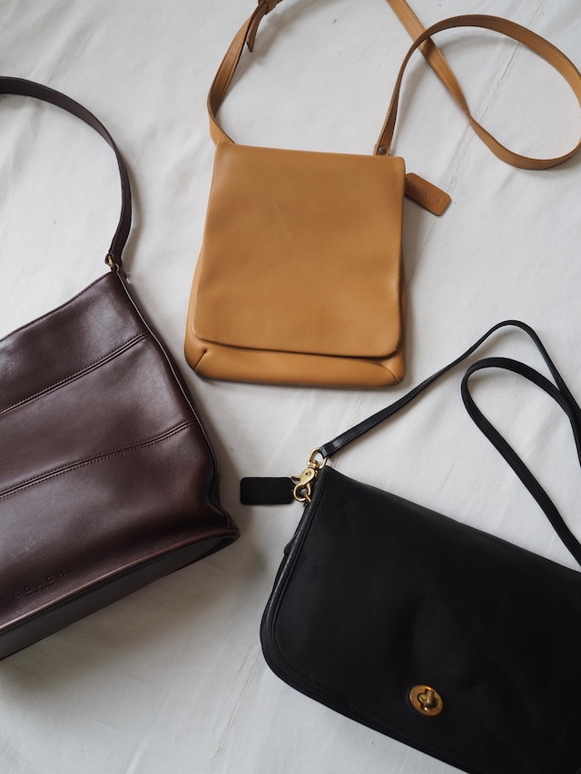 1990’s AMERICA OLD COACH leather shoulder bag