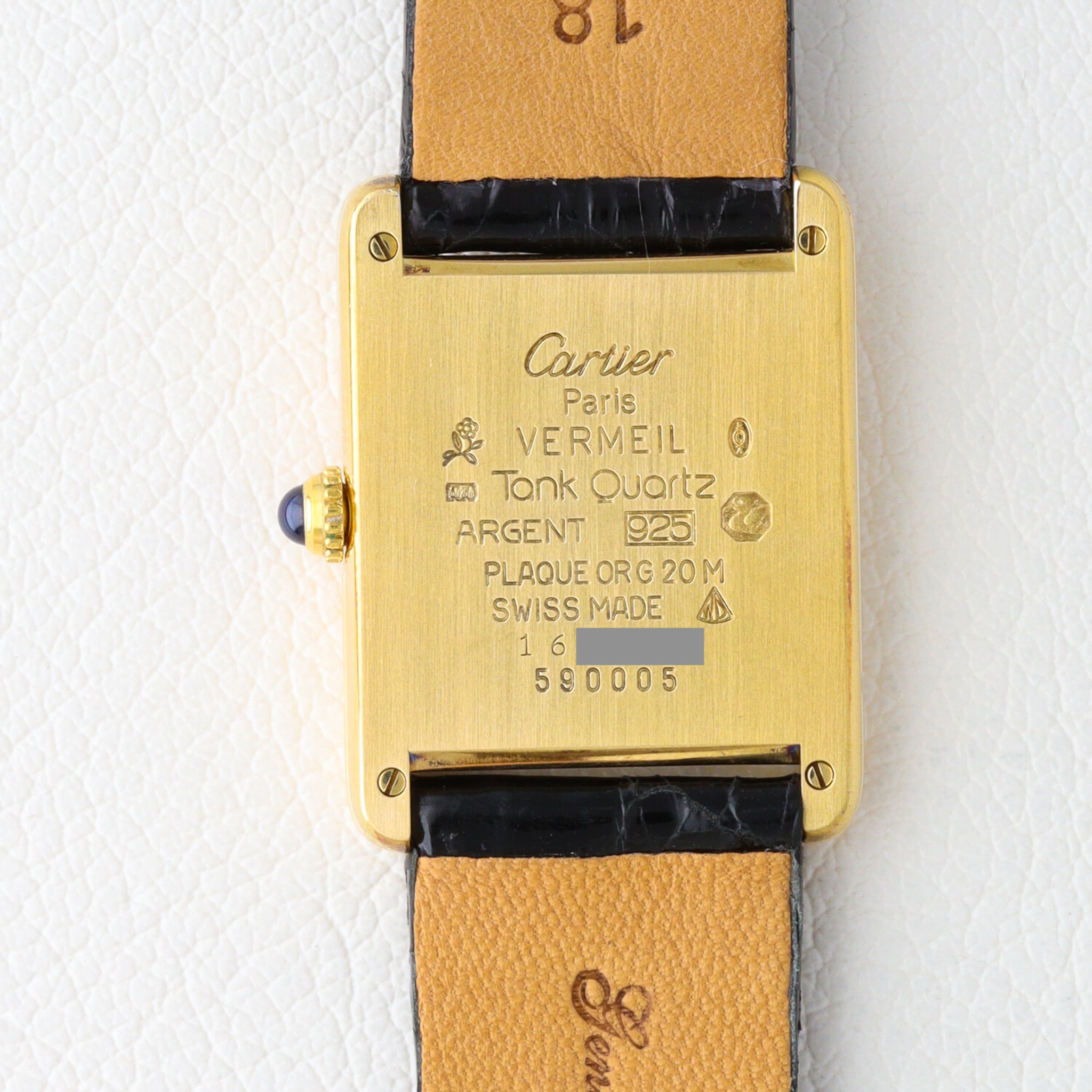 美品OH済 カルティエ マストタンク アイボリー ローマン LM Cartier