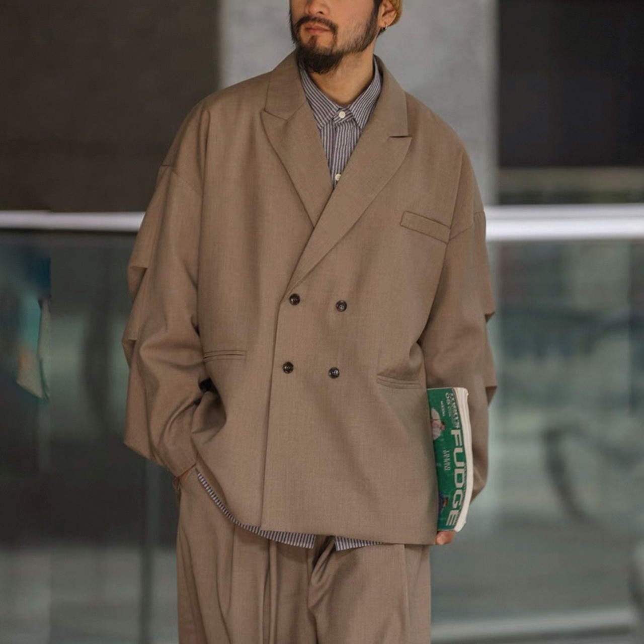 Oversized double breasted jacket 0360 - 1