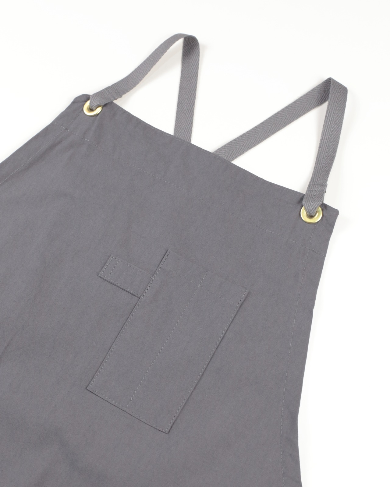 POLITE work apron 03 short GY / ポライト ワークエプロン 03 ショート（グレー）