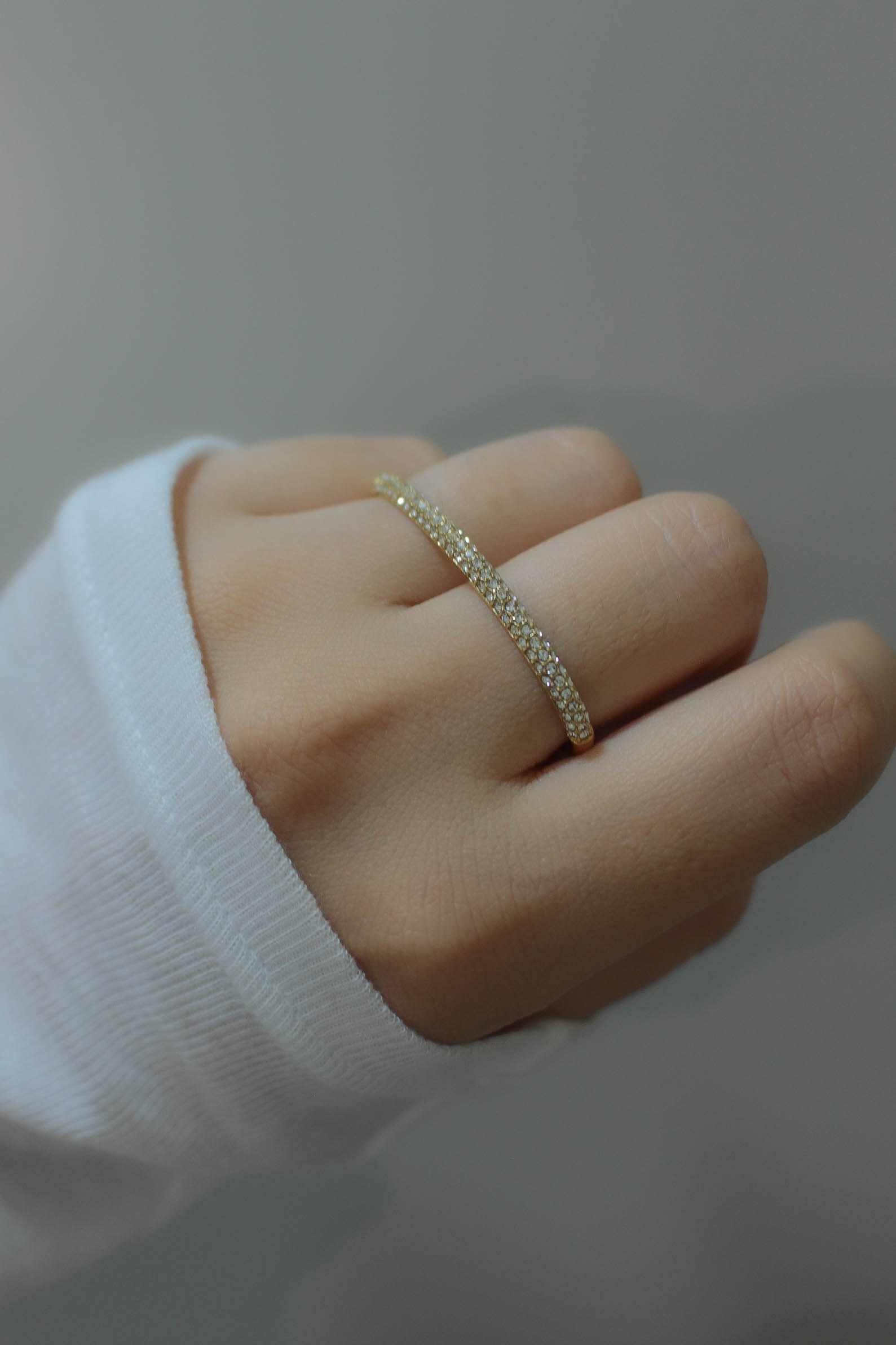 Luxe Double Finger Ring | ebine(エビネ)|金属アレルギー対応アクセサリー
