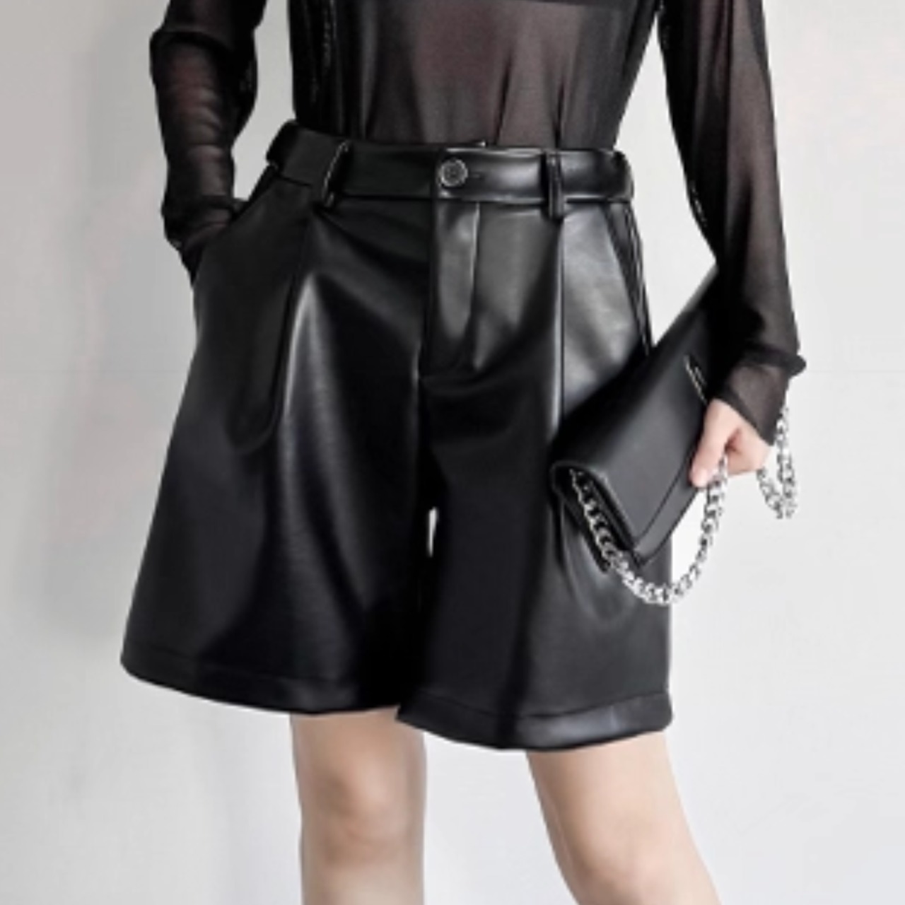 PU leather shorts (ME138)