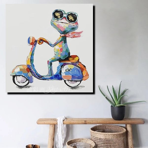 キャンバス油絵 　専用　花瓶に入れた二輪のお花 キャンバス油絵 専用 花瓶に入れた二輪のお花 キャンバスアート