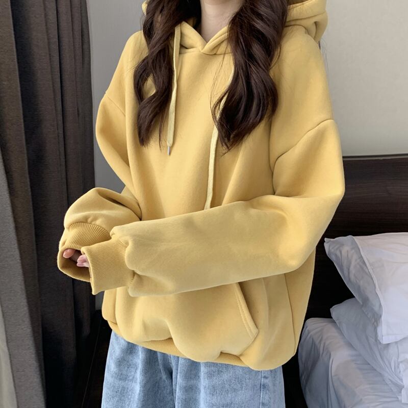 スプリングルーズベルベットフードセーター レディースジャケット プルオーバー トップス 春物 試着室39778814368