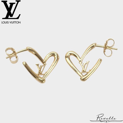 【Louis Vuitton】ルイヴィトン ブックル ドレイユ ハート フォーリンラブ GM ピアス レディース【アクセサリー】