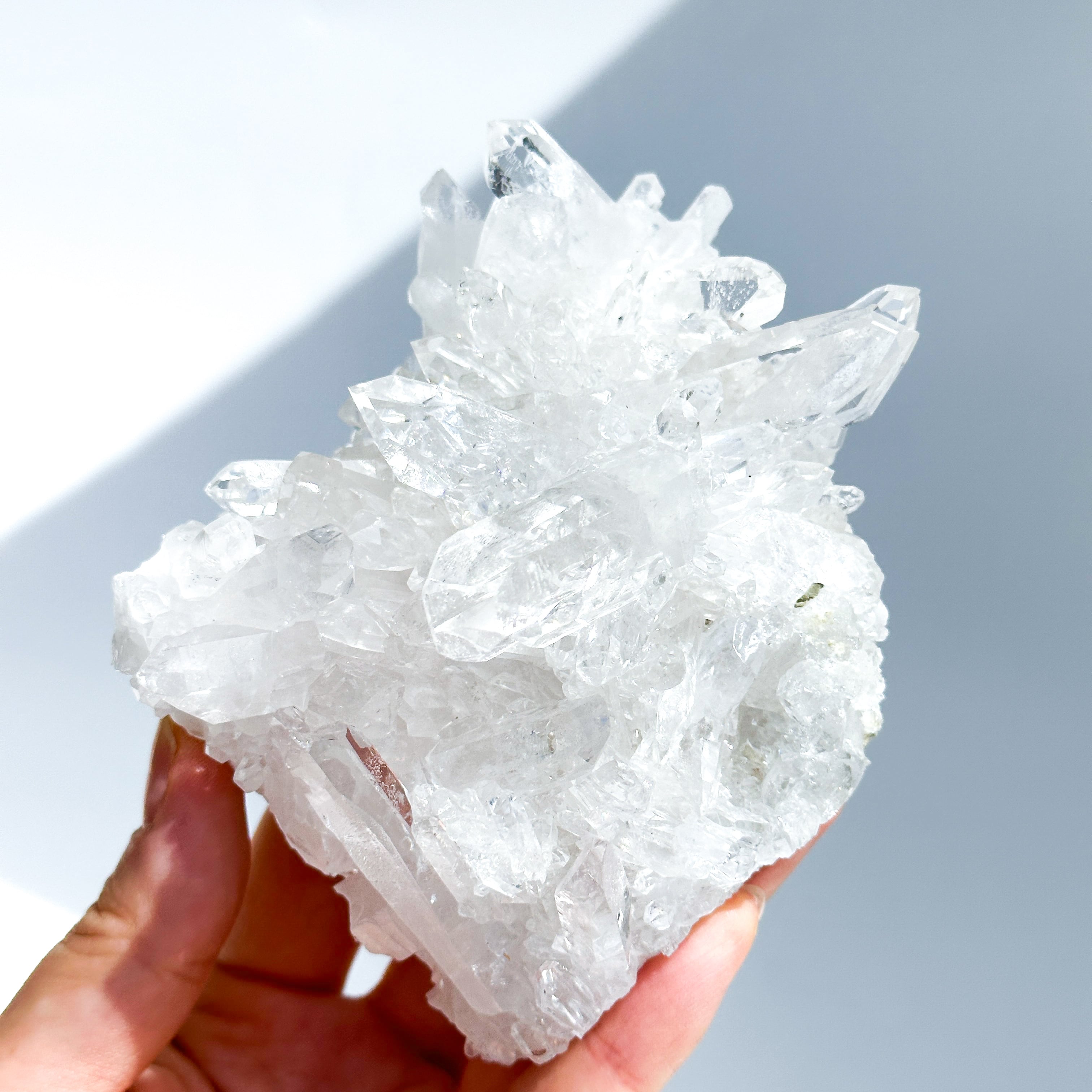 煌めきがすごい◎ ゼッカ産水晶クリアクォーツ クラスター94◇ Clear