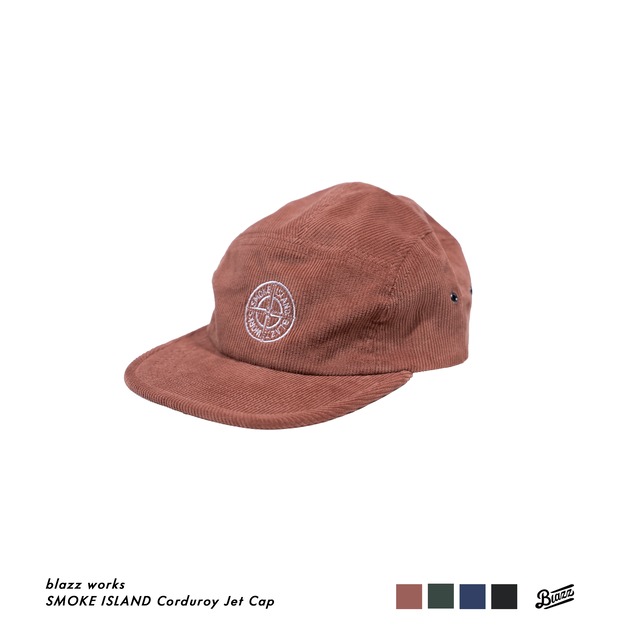 SMOKE ISLAND Corduroy Jet Cap [CORAL]