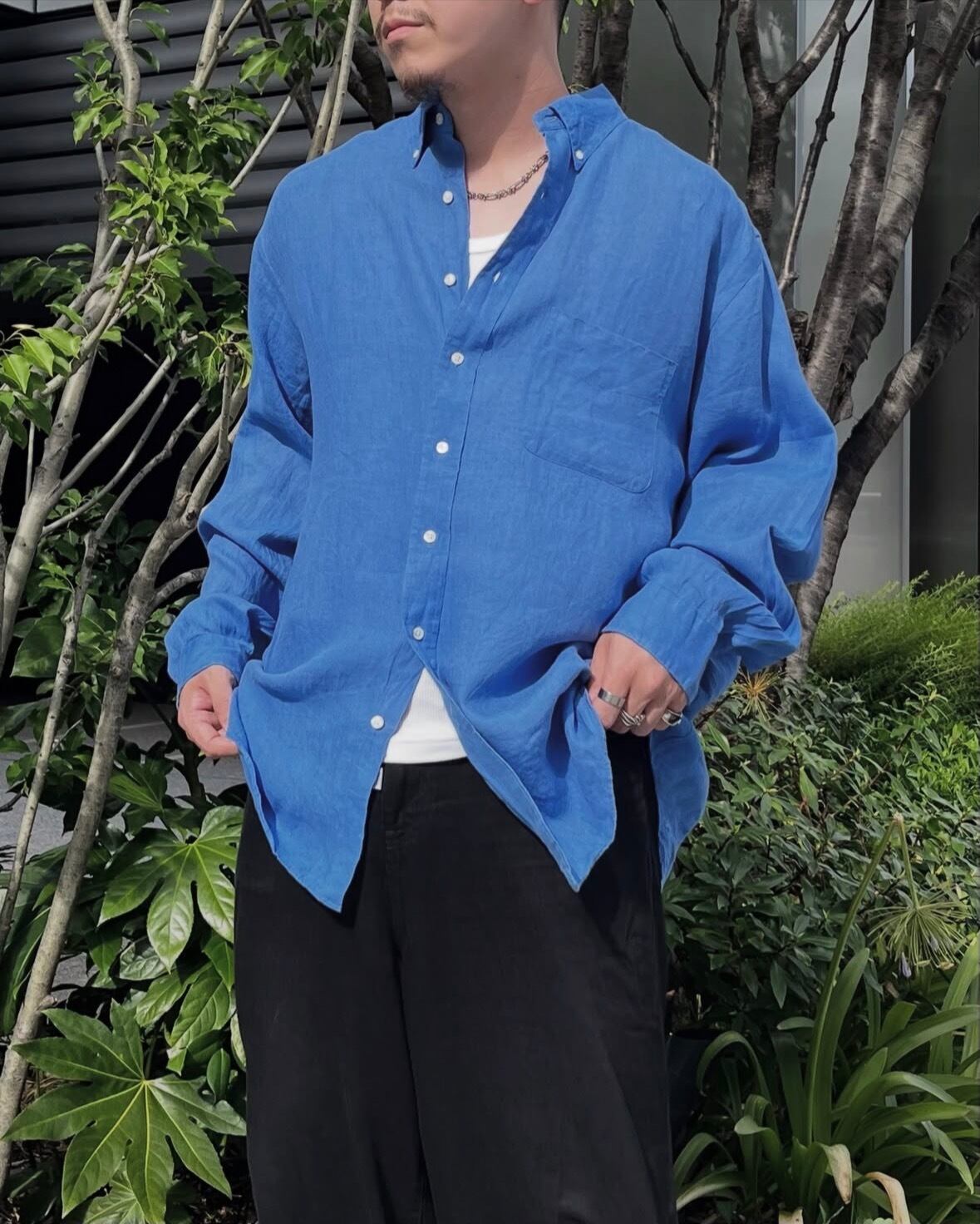 90s Ralph Lauren L/S Linen Shirt