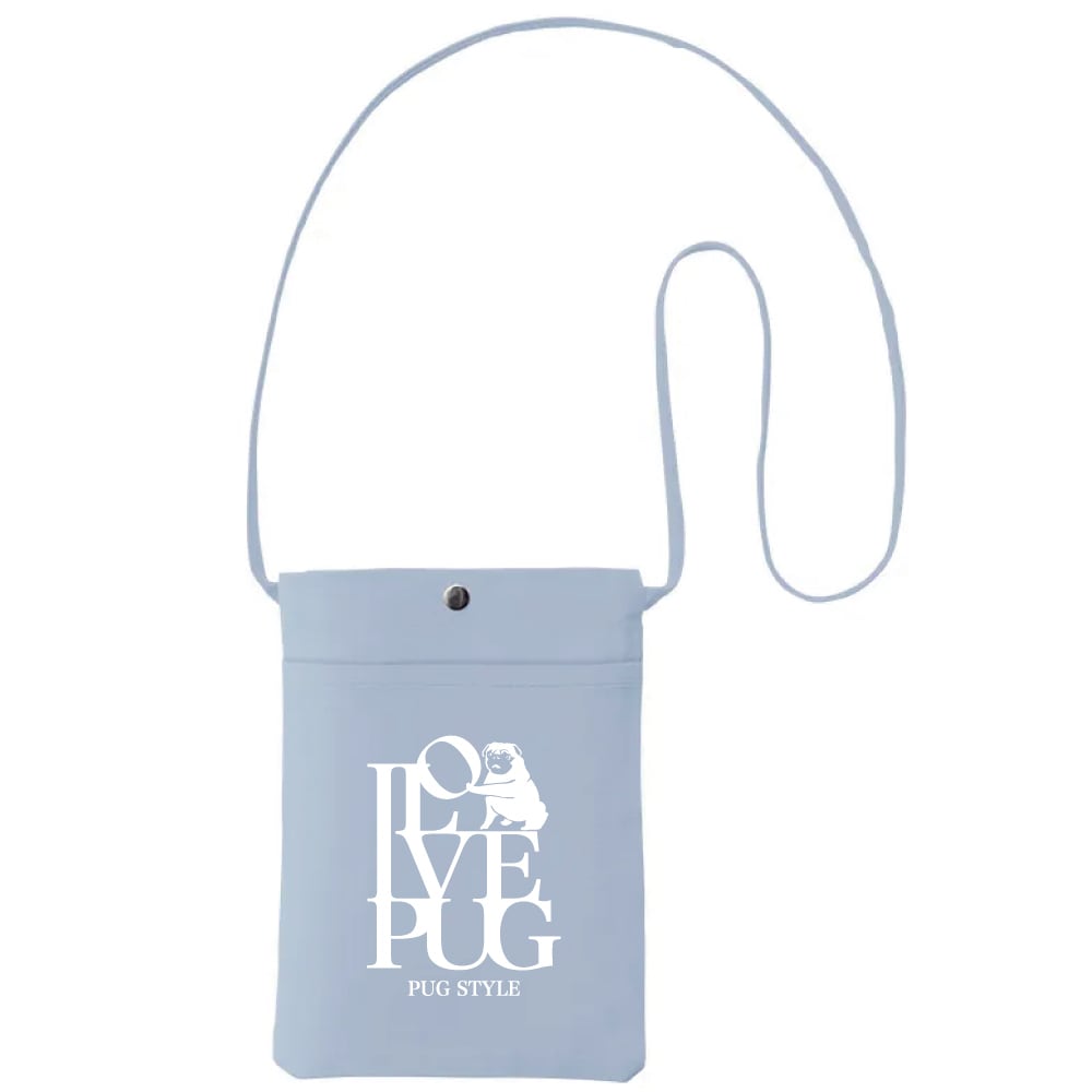ILOVEPUGサコッシュ【スモークブルー】