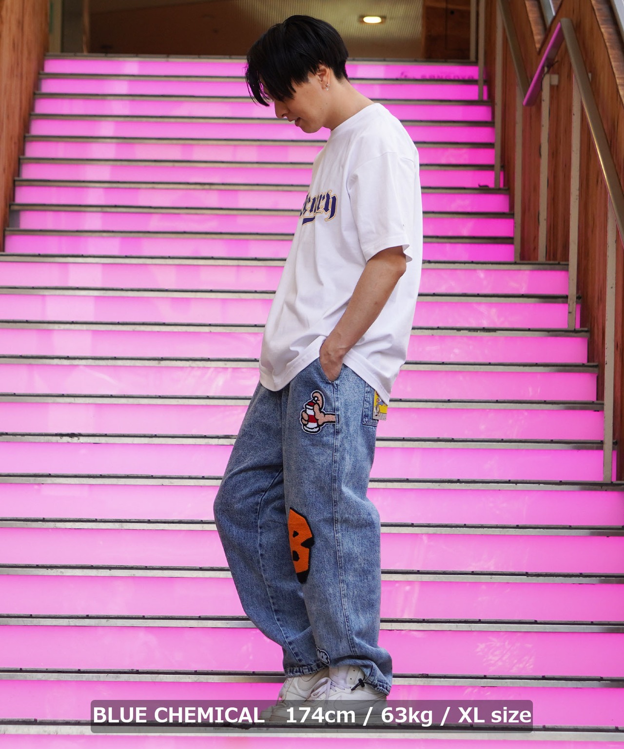 ＼SALE／◆Dai/NEW JACK ワッペン ワイドテーパードパンツ◆gt-19842-232jn