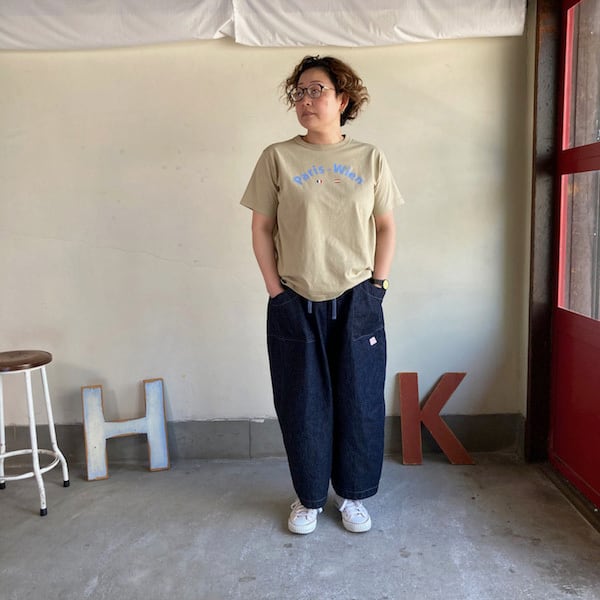 快晴堂 レディース tシャツ リバイバルロゴ 半袖UNITシャツ 【B柄 特急