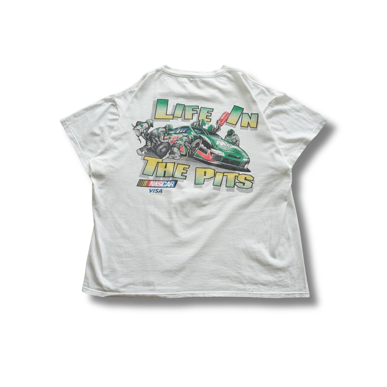NASCAR MBNA Motorsports 両面プリントTシャツ(表記XL・実寸XL相当)|NA862