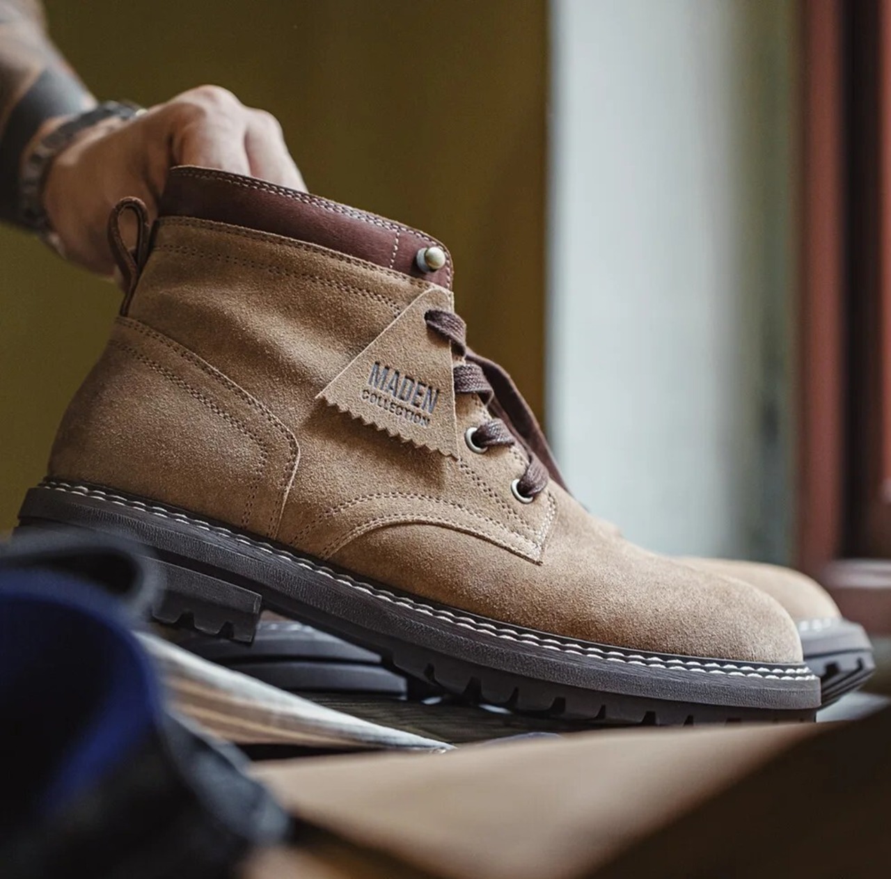 Retro Dune Color Suede Boots / レトロ デューン カラー スエード ブーツ