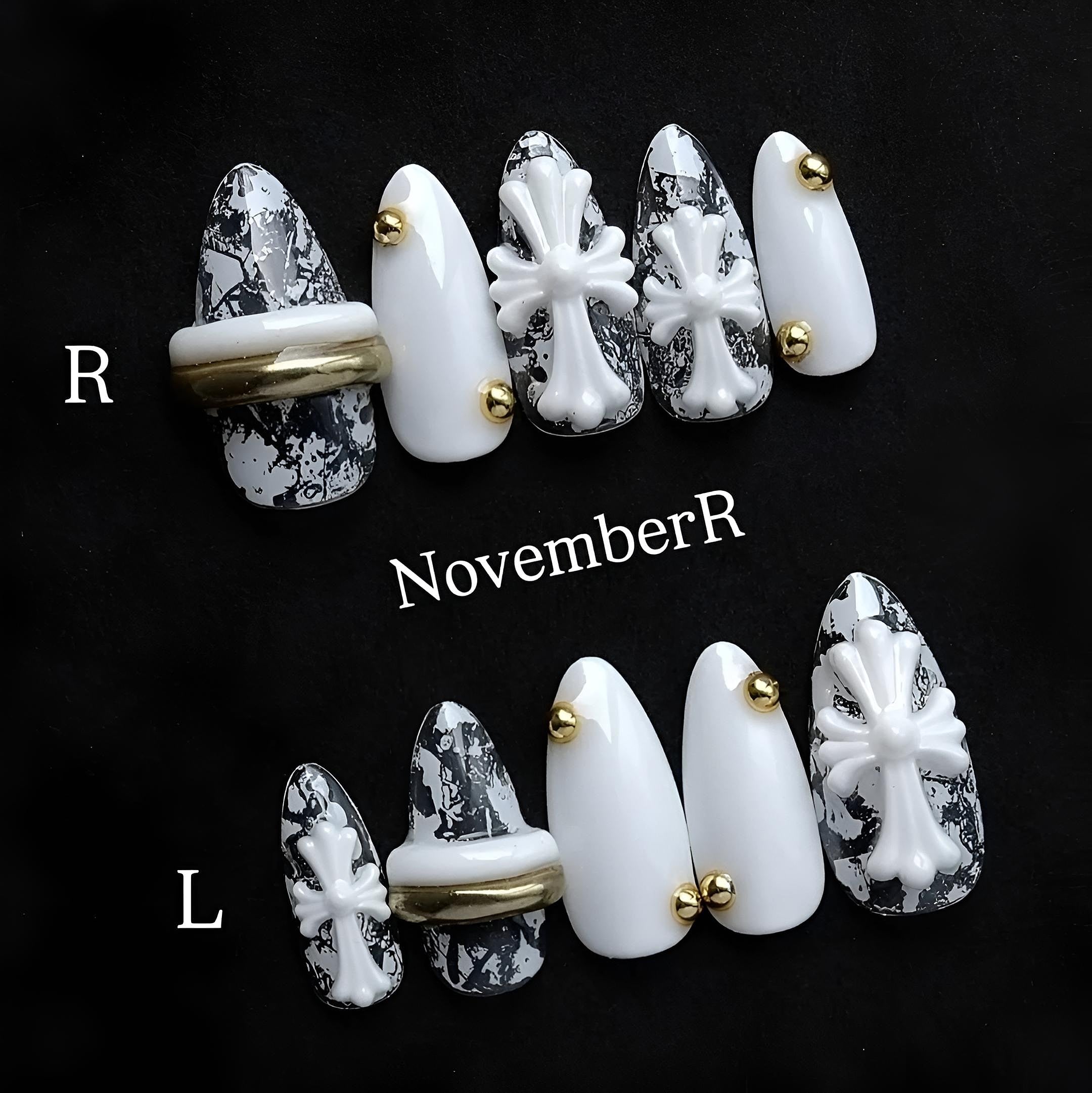 LA891☆大人気クロスネイルチップ | NovemberR 〰️ネイルチップ販売〰️