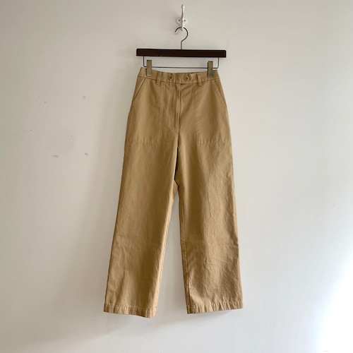 C30487【Carole】Cotton Twill Baker Pants