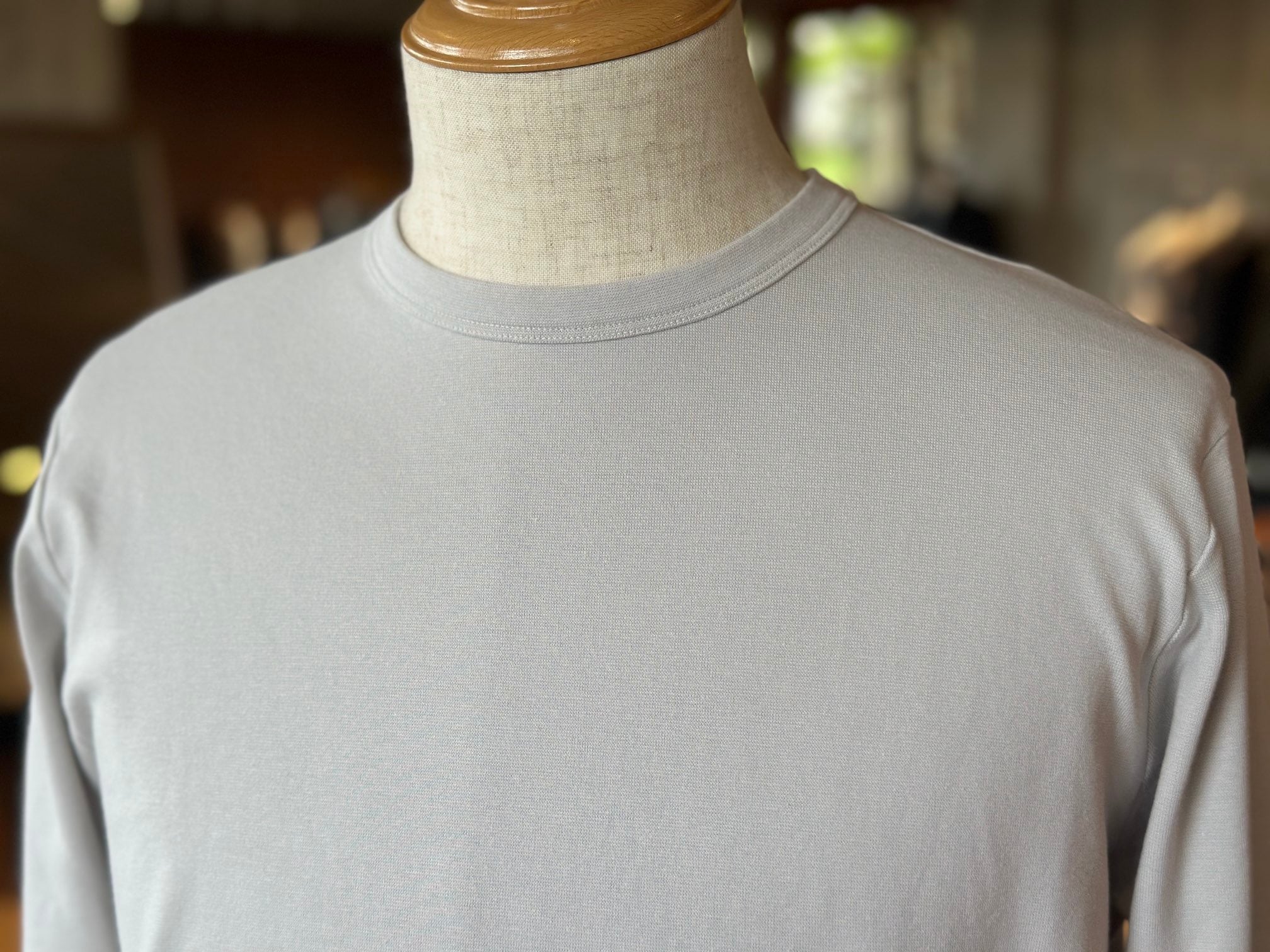 ANTICIPO / NEBBIOLO LUNGO rib jersey クルーネック長袖カットソー