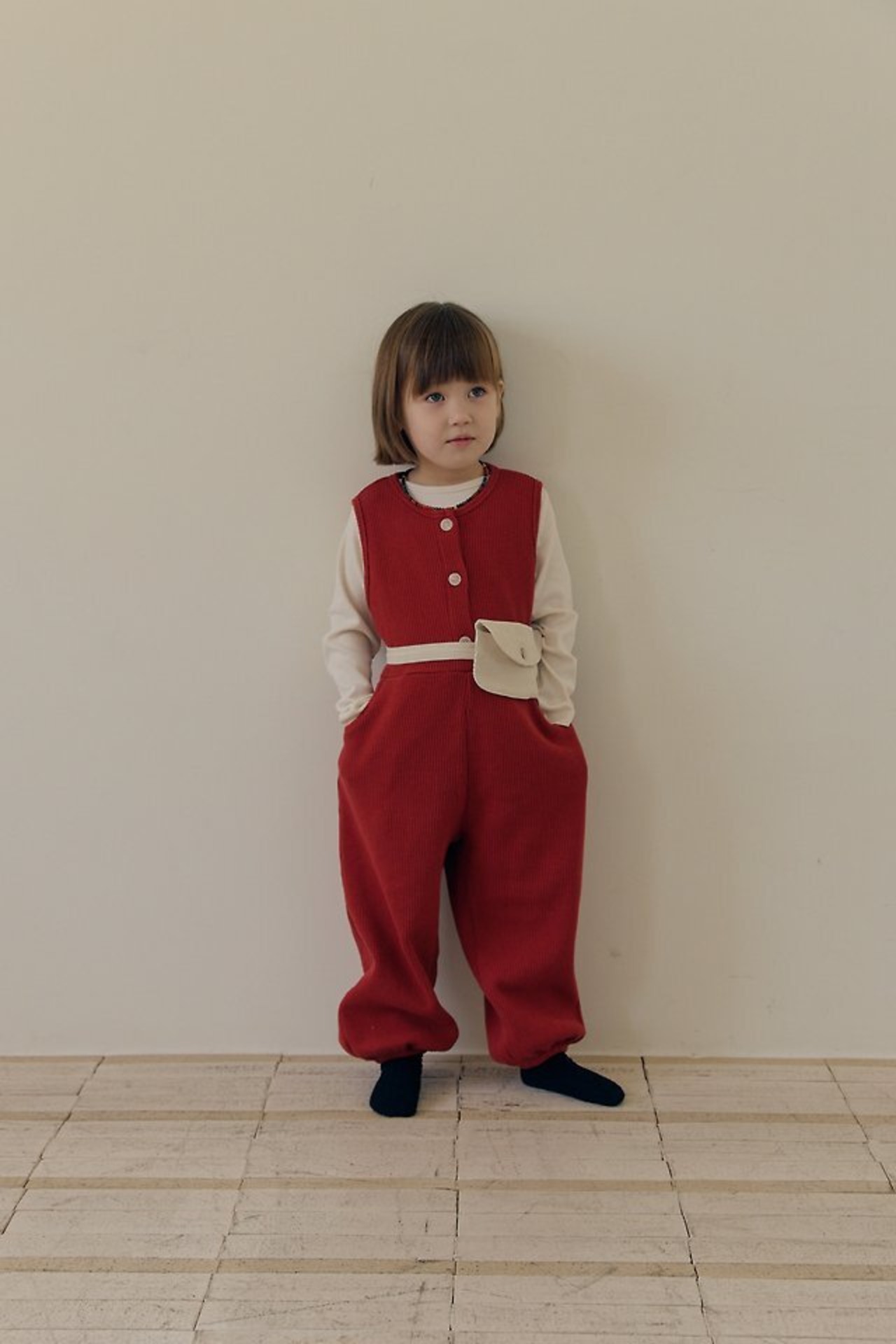 【取寄】MOME ワッフルボタンスーツ｜秋服｜韓国子供服｜ 26/AT