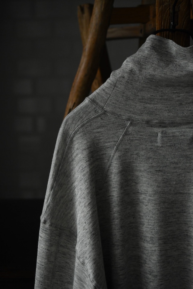 ensou. / Turtleneck Long Sleeve Shirt (Top Gray)