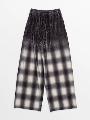 【26AW | WOMEN】PRANK PROJECT プランクプロジェクト / パンツ / Faded Check Velour Pants 31262465911