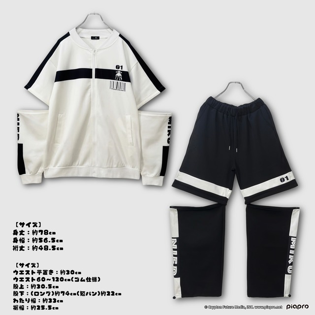 初音ミク×NIER CLOTHING MULTI STYLE UNISEX SETUP☆缶バッジ4個付き