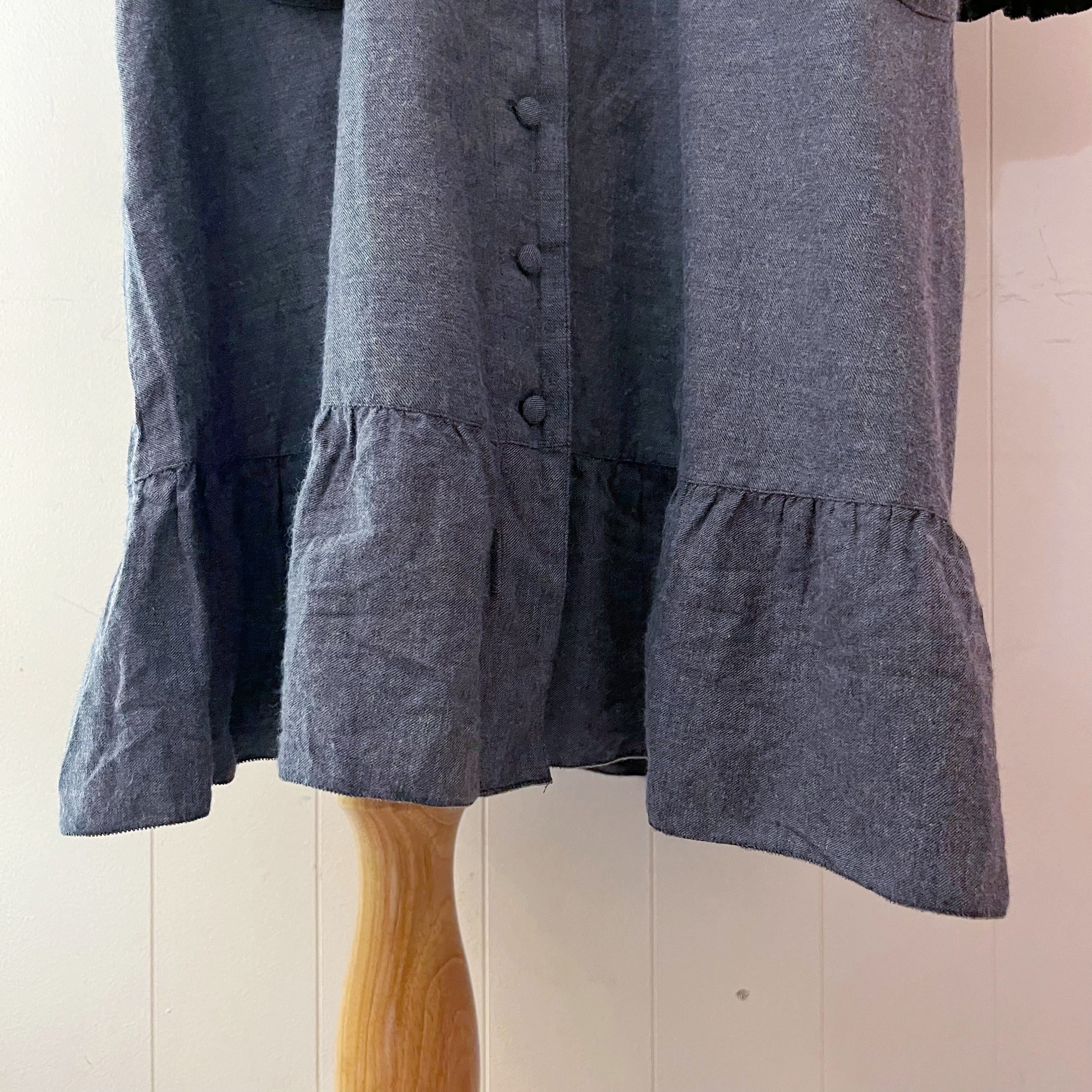 PINKHOUSE / cotton frill gather one-piece